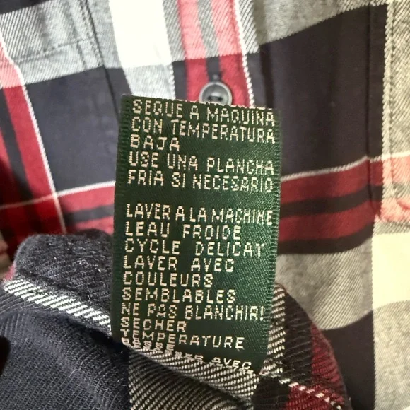 Lauren Ralph Lauren Red Black Checkered Button Down Country Shirt Preppy Holiday - Picture 8 of 8